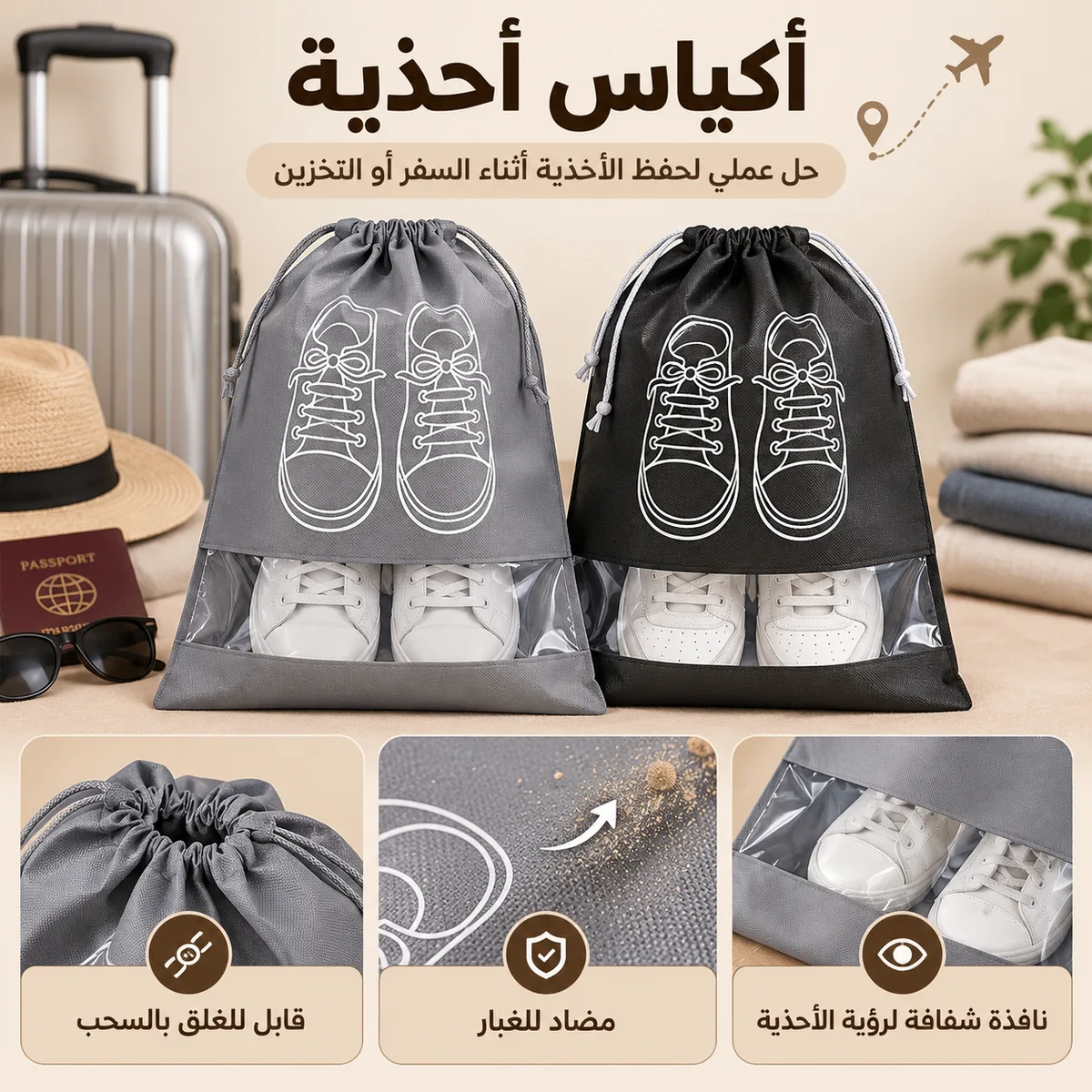 Waterproof Shoe Storage Bags - 10 Pcs — photo 2