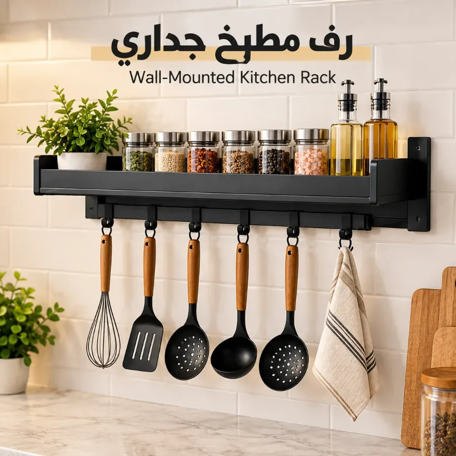 Wall-Mounted Kitchen Rack
