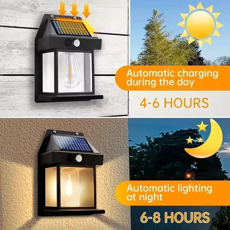 Smart Solar Wall Lights – Wireless Outdoor LED with Motion Sensor & 3 Lighting Modes - Default Title — photo 3