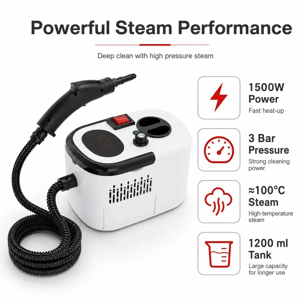 Portable Handheld Steam Cleaner — photo 3