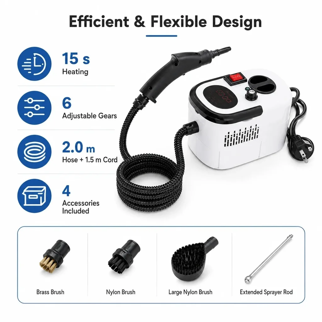 Portable Handheld Steam Cleaner — photo 4