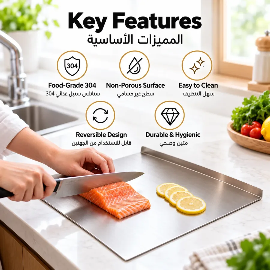 Stainless Steel Cutting Board β photo 2