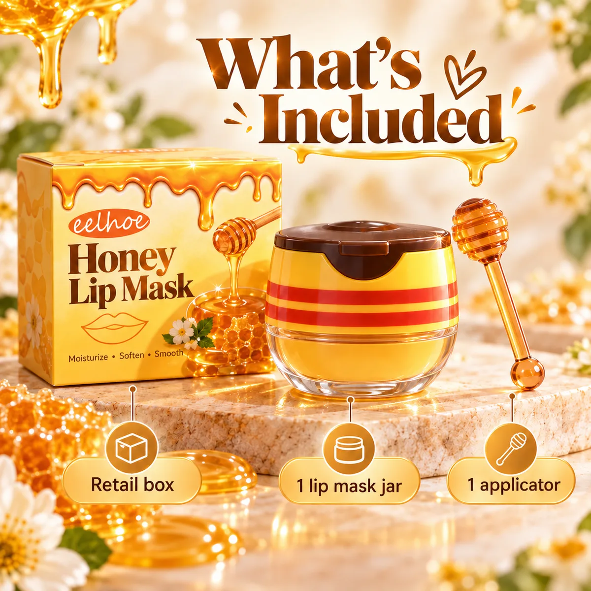Honey Lip Mask – Moisturizing Care for Soft, Smooth Lips | 5.5g — photo 4