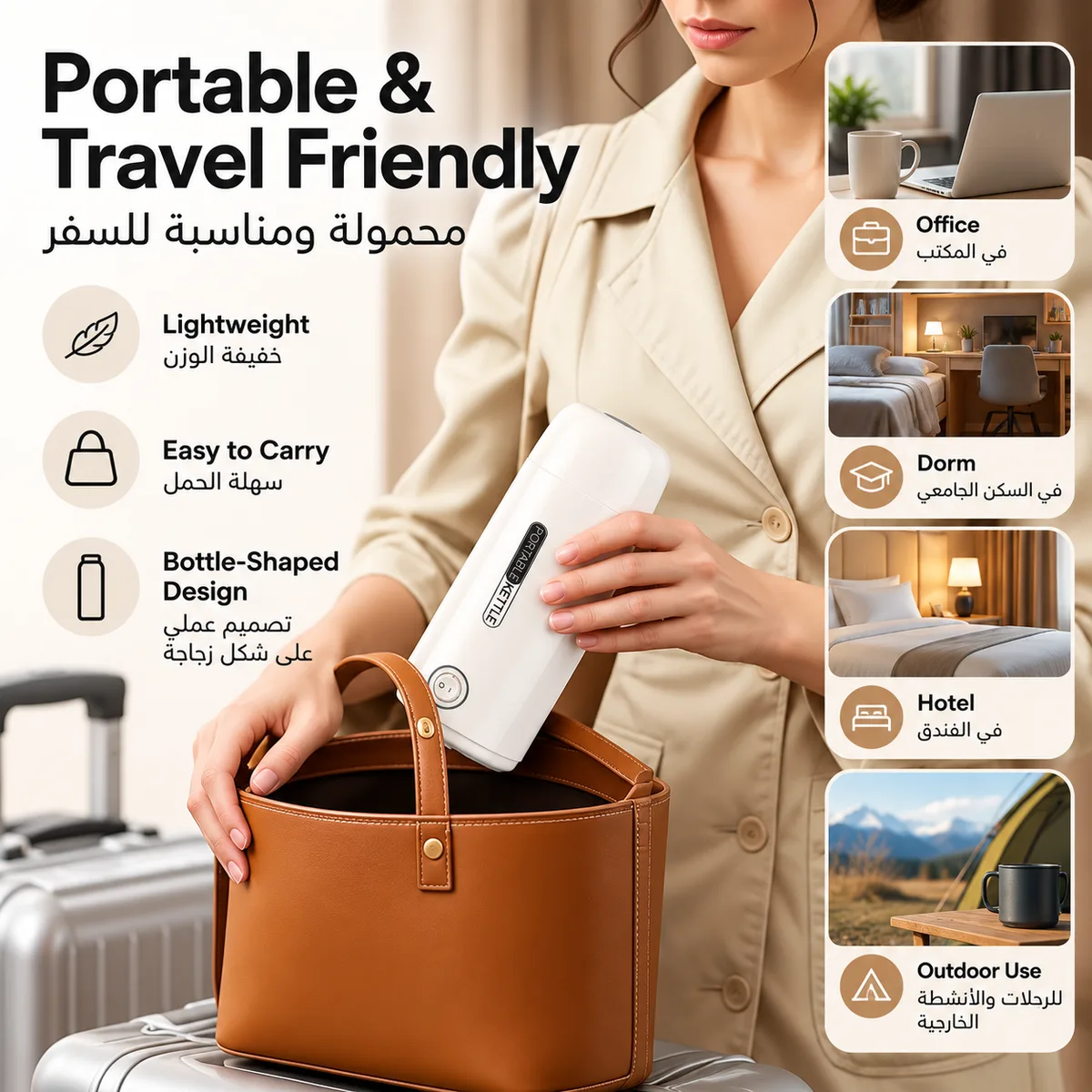 Portable Mini Electric Kettle 400ml – Travel Water Boiler — photo 5