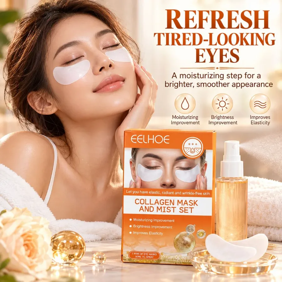EELHOE Collagen Eye Mask & Vitamin C Mist Set – 1 Pair + 50ml — photo 6