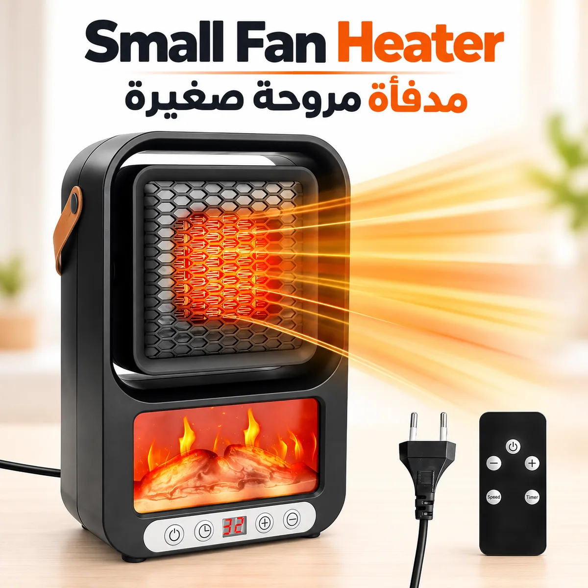 Small fan heater