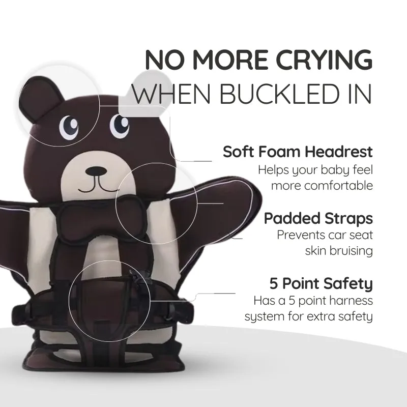 Child Baby Car Protection Cushion Seat Bear - Orange — photo 5