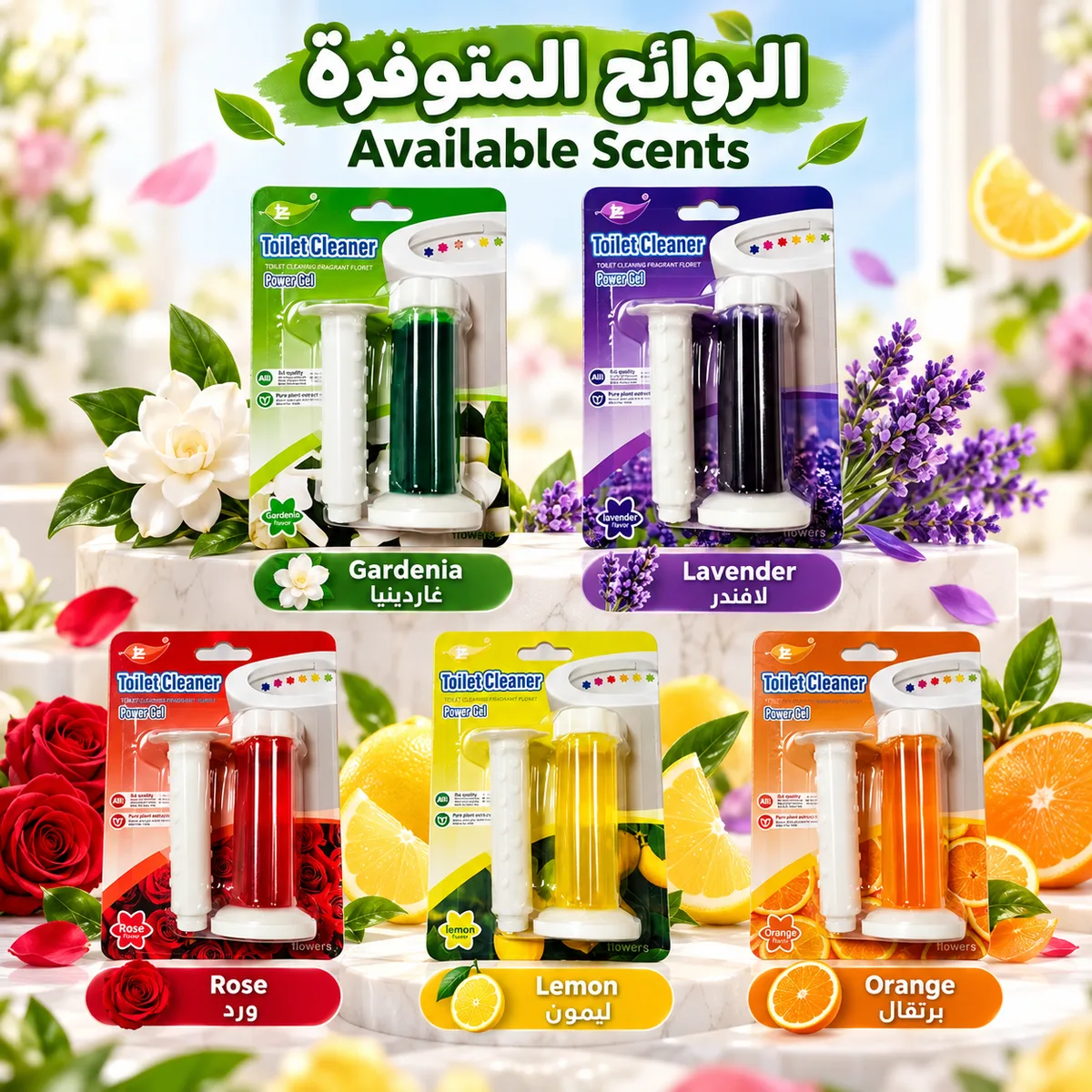 Toilet Cleaner Scented Air Fresheners Bathroom - Garden — photo 4