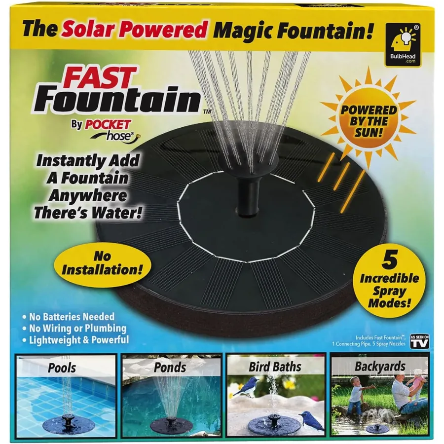 Solar Bird Bath Water Fountain Pump — photo 8