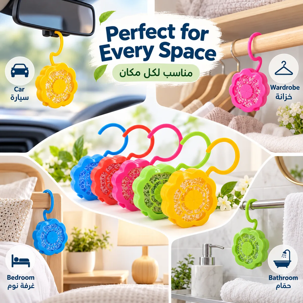 Fragrance Closet Hanging Gel Air Freshener Set of 2 pcs - Apple β photo 4