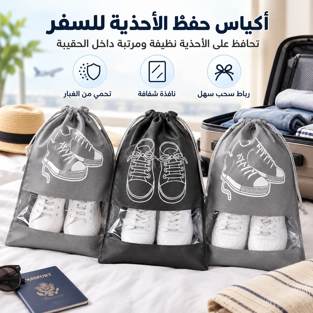 Waterproof Shoe Storage Bags - 5 Pcs