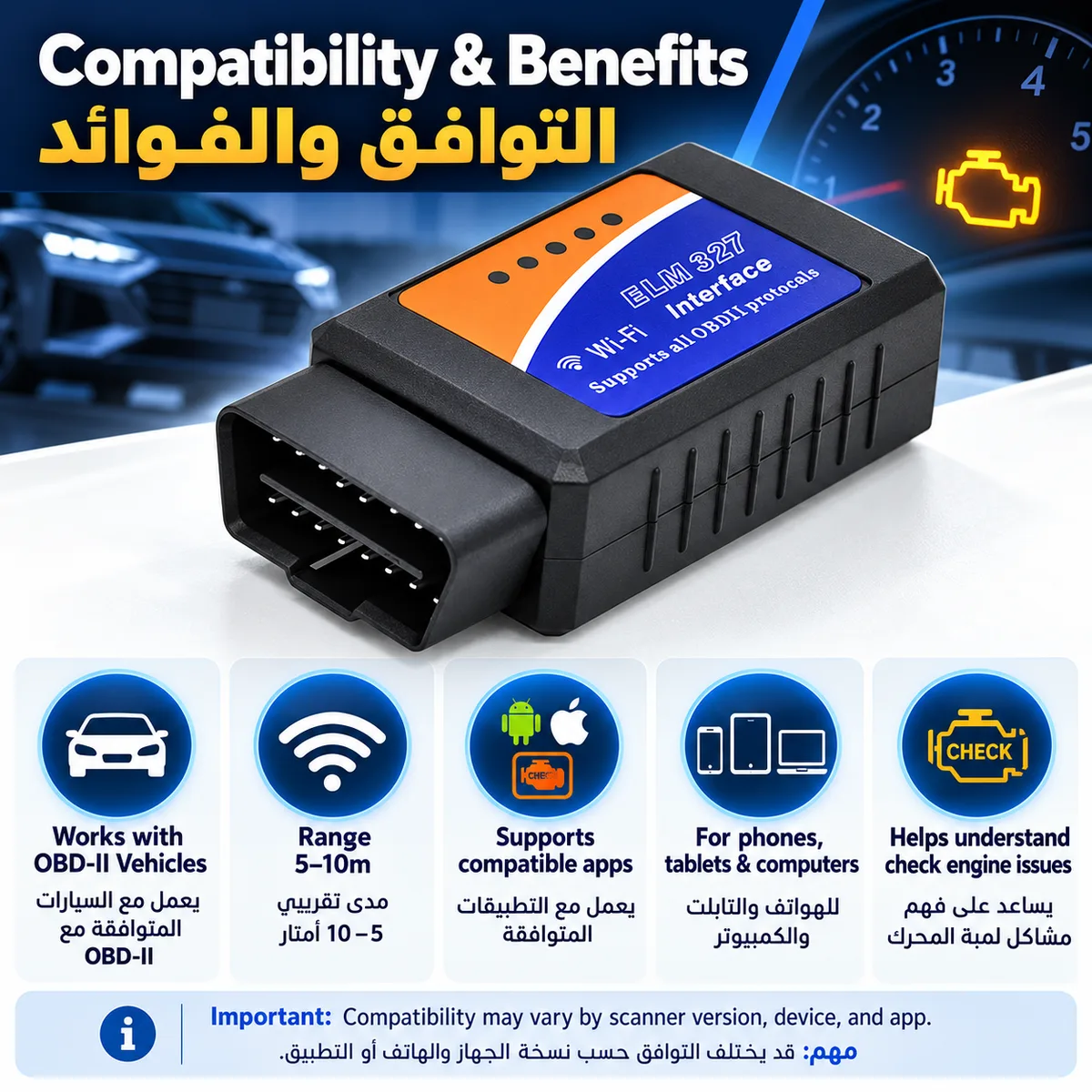 OBD2 Wi-Fi car diagnostic scanner adapter β photo 4