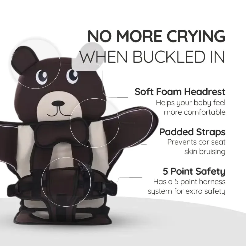 Child Baby Car Protection Cushion Seat Bear - Pink β photo 5