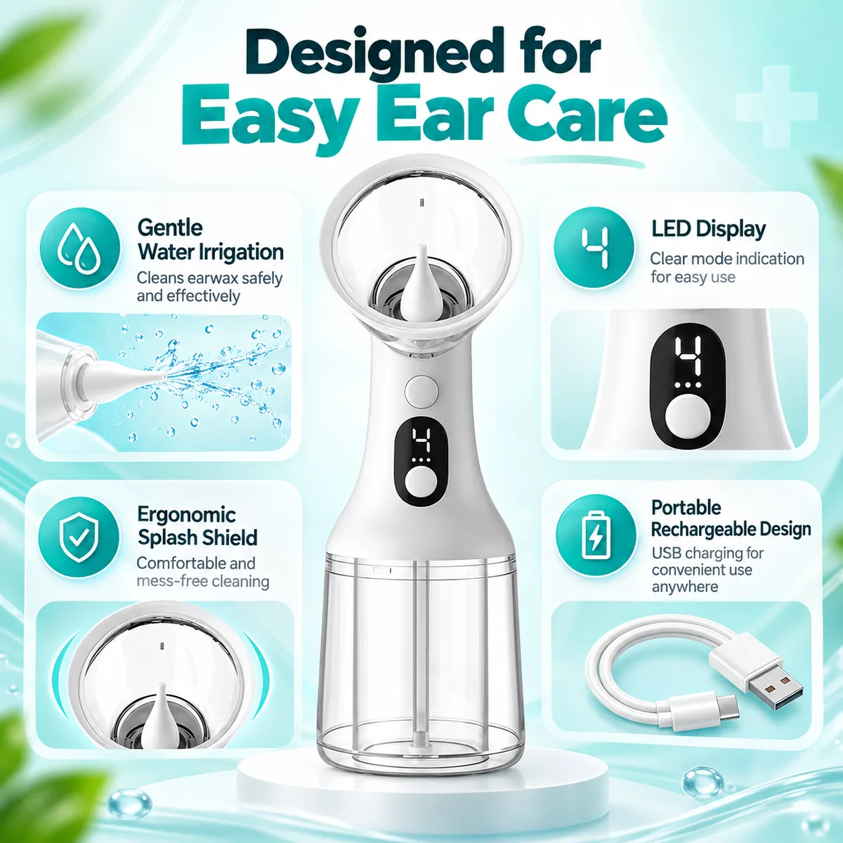 Electric Automatic ear wax removal kit — photo 2
