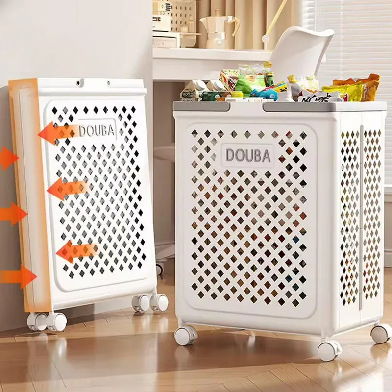 Foldable Rolling Laundry Basket — photo 3