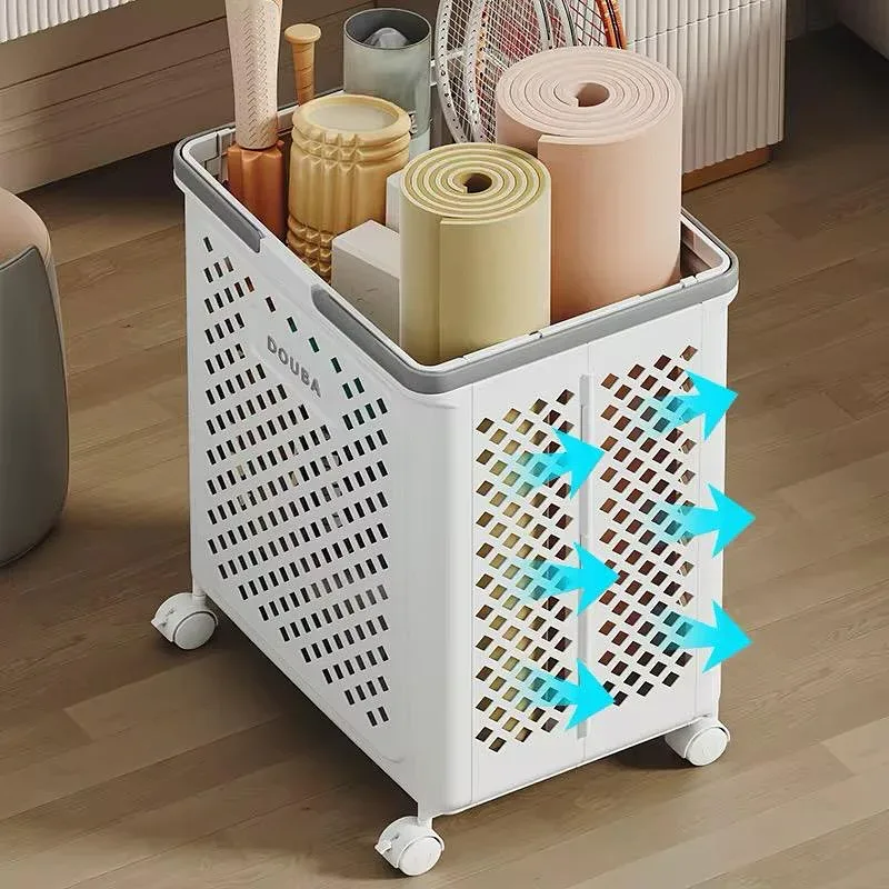 Foldable Rolling Laundry Basket — photo 6