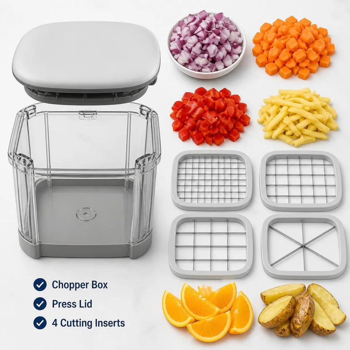 3 in 1 Manual Vegetable Chopper & Potato Cutter β photo 2