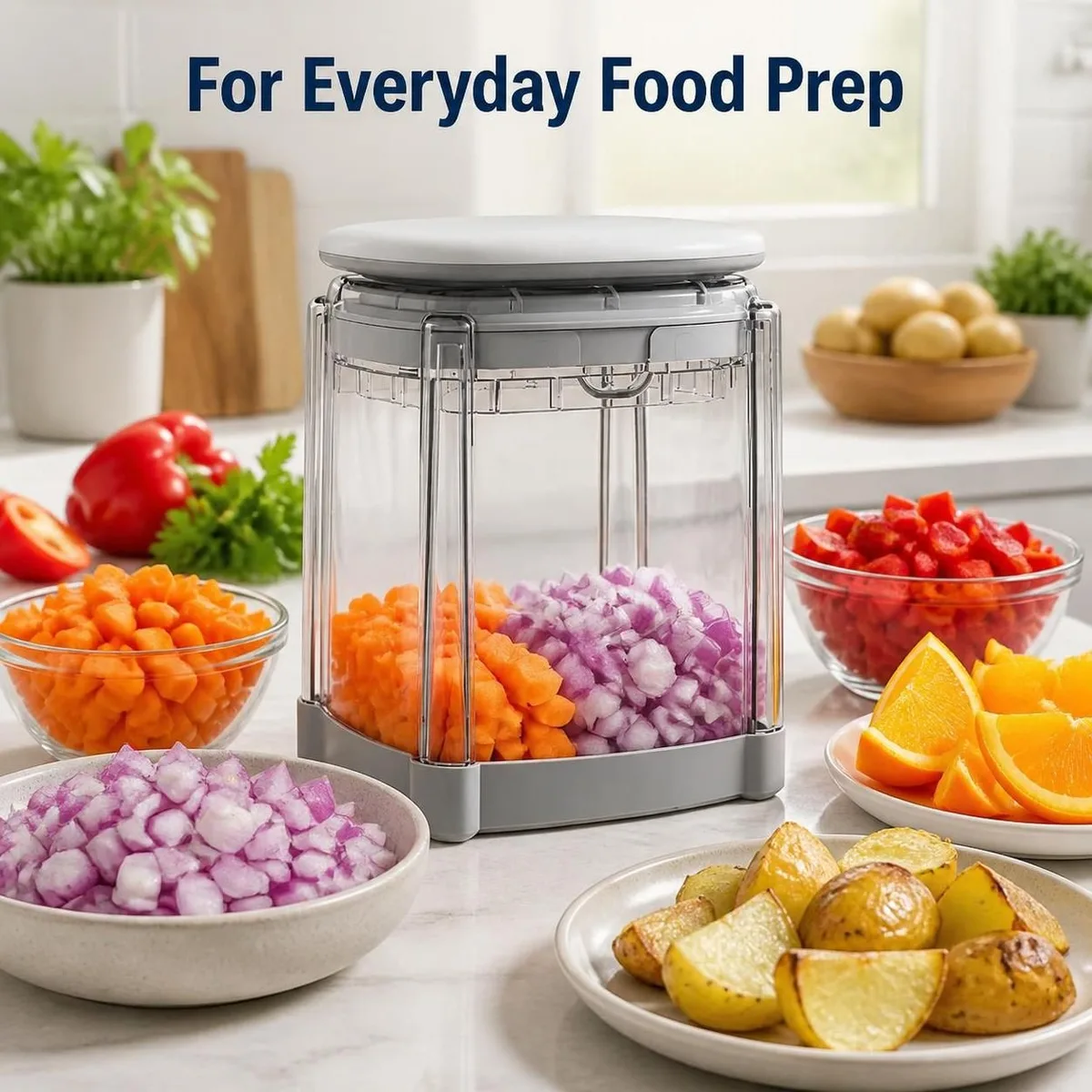 3 in 1 Manual Vegetable Chopper & Potato Cutter β photo 4