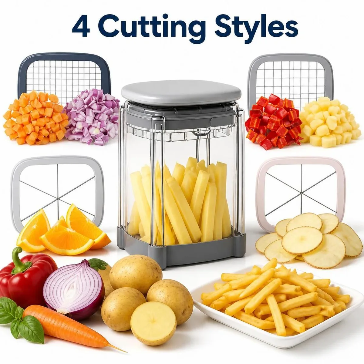 3 in 1 Manual Vegetable Chopper & Potato Cutter β photo 5