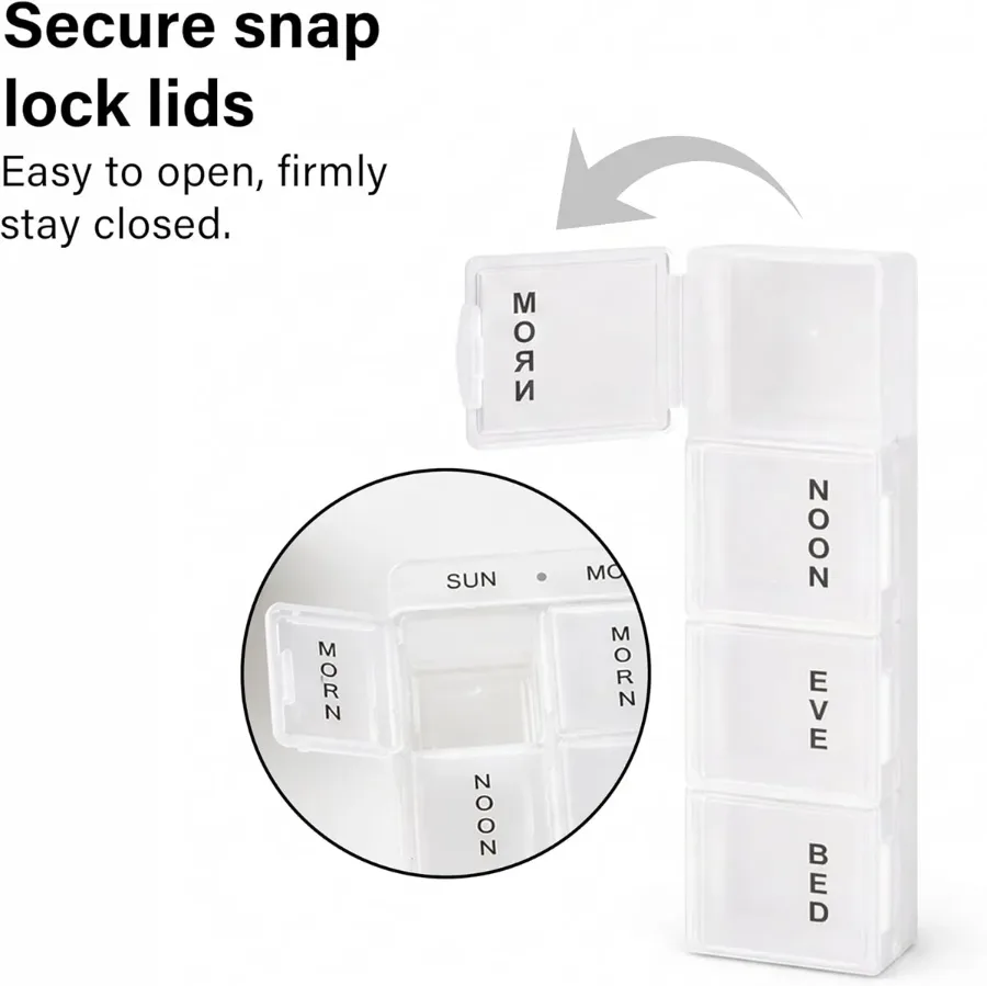 7 days clear pill organizer β photo 3