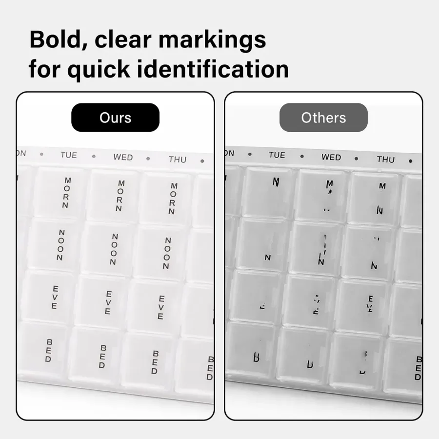 7 days clear pill organizer β photo 4