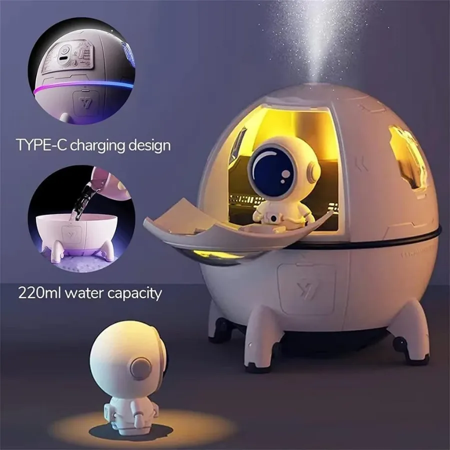 Astronaut Spaceship Aromatherapy Air Humidifier Purifier