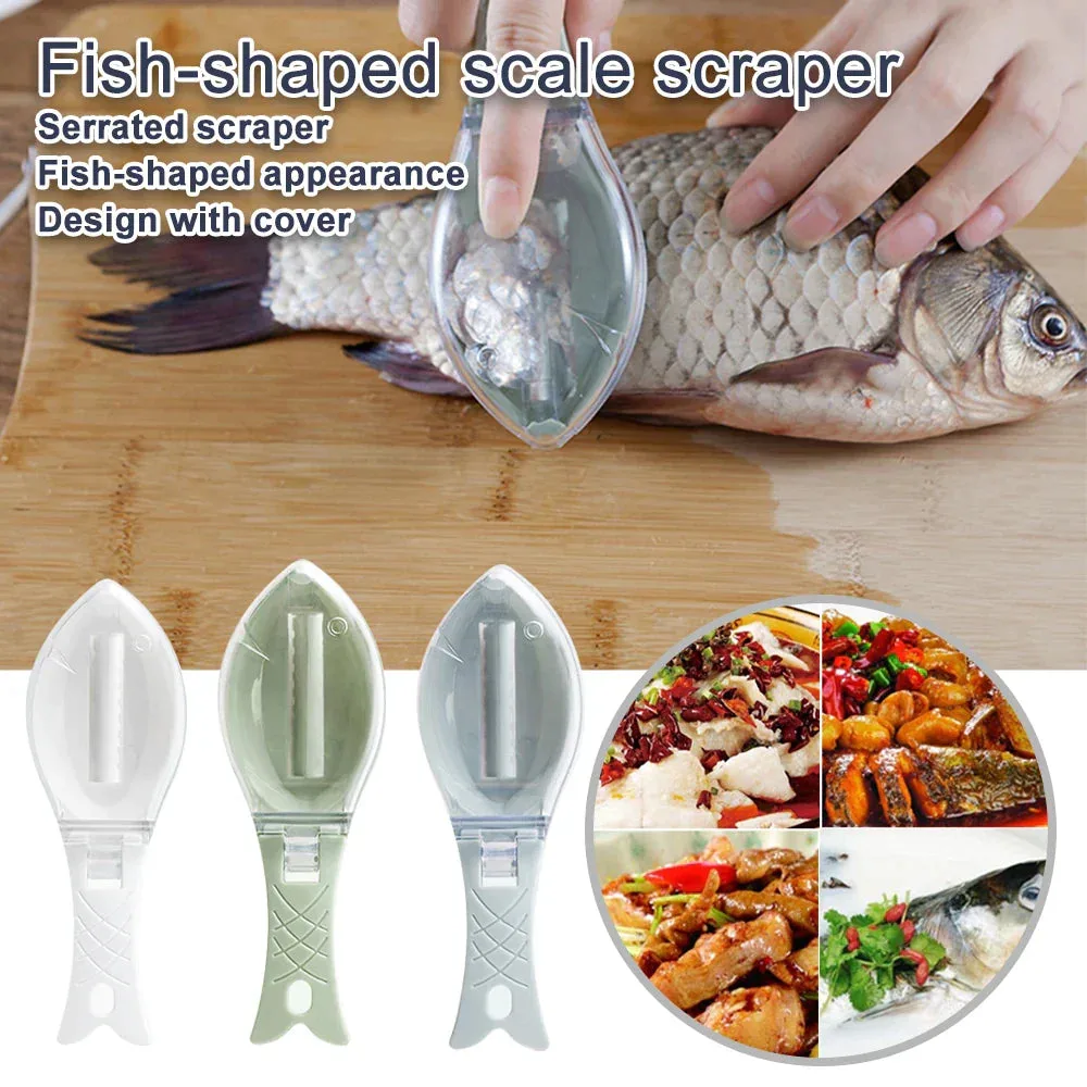 Plastic Fish Scaler - Light-Grey