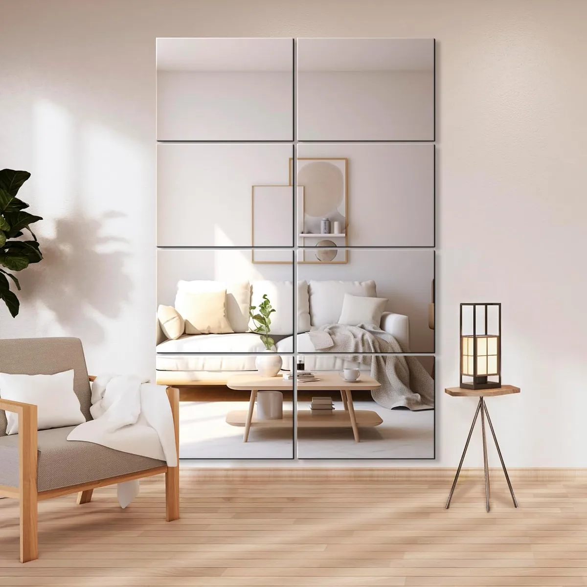 Acrylic Mirrors Self Adhesive Non Glass Mirror 30*40 cm - Round style
