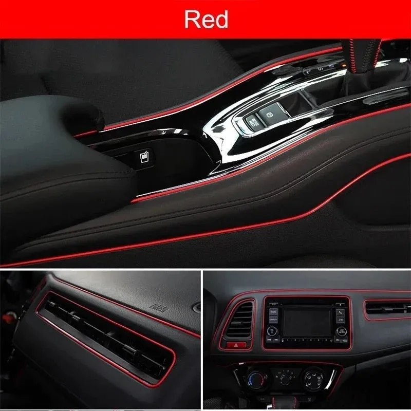 5 Meter Car Interior & Exterior Decoration Trim Strip line Dashboard - Blue — photo 7