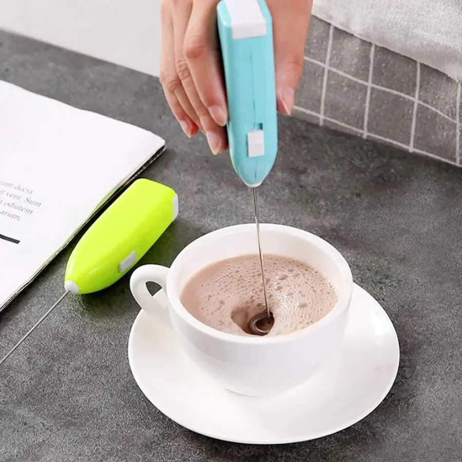 Handheld Electric Coffee Mixer Stirrer Milk Frother - Pink — photo 2