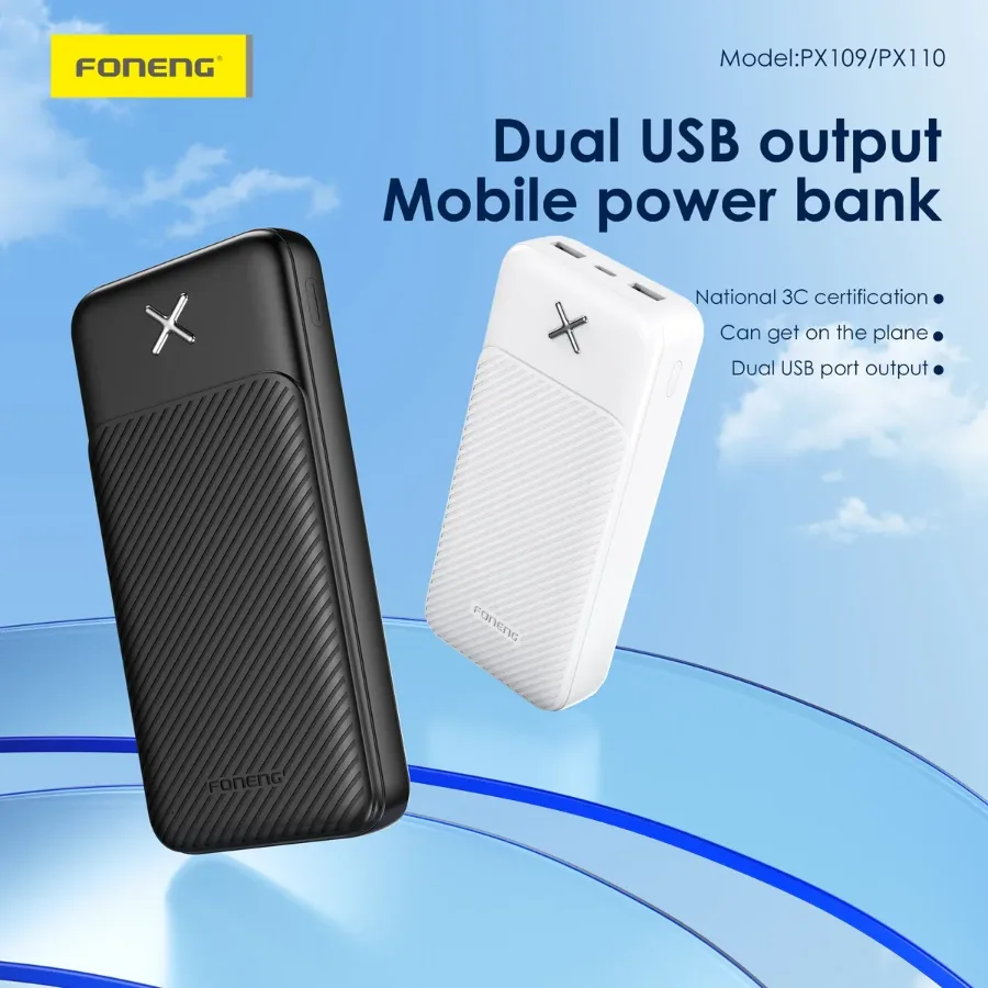 Foneng Power Bank High Quality - Power Bank Fast 10000mah white β photo 2