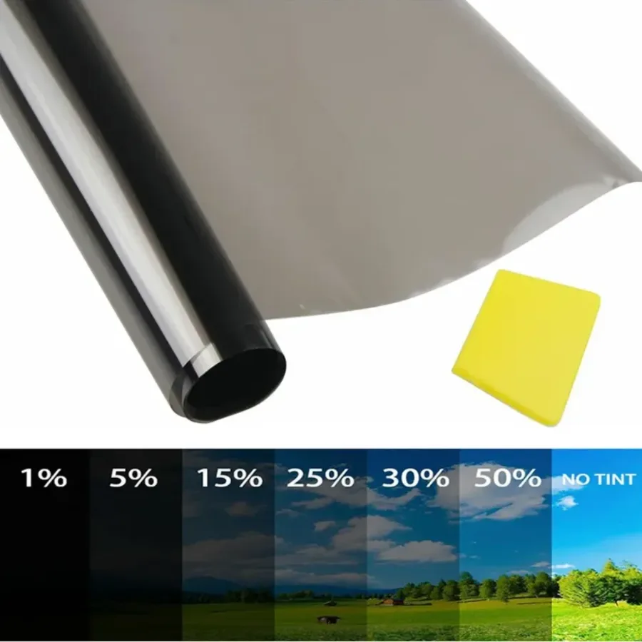 300x50cm Car Fumee Window Tint Film Roll Sun Protection - 25% 300x50 — photo 2
