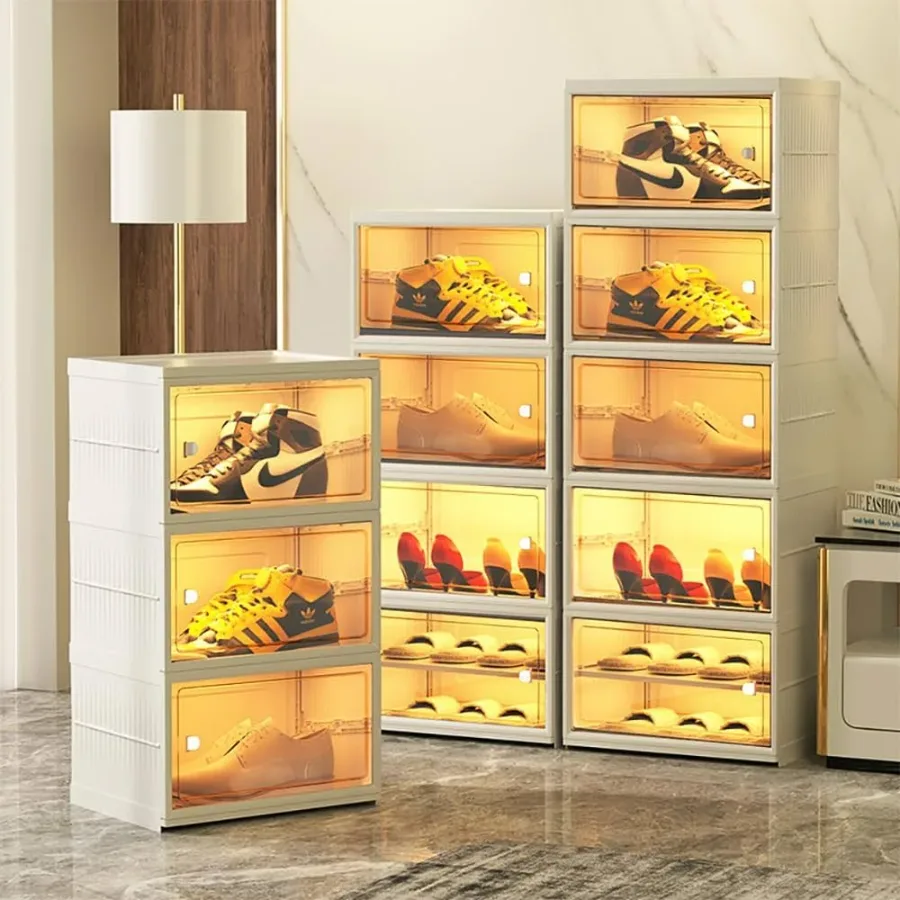 6 Layers Modern Simplicity Transparent Shoe Box Drawer - 5 layer AS-432