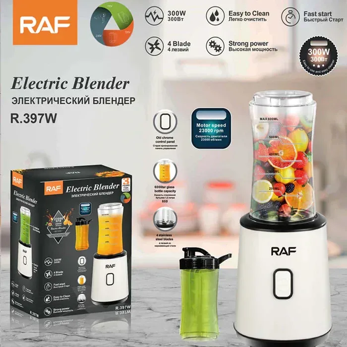 Raf Electric Blender With Shaker - Orange