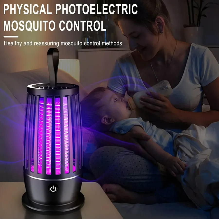 Portable Led Mosquito Killer - Black — photo 3