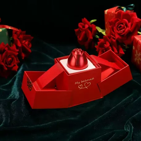 Necklace With Rose Box With Free Bag, I Love You In 100 Languages - I love you necklace β photo 2