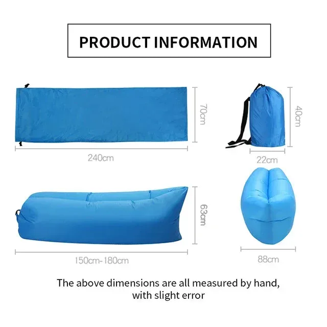 Waterproof Outdoor Portable Inflatable Sofa Fast Installation - Black — photo 5