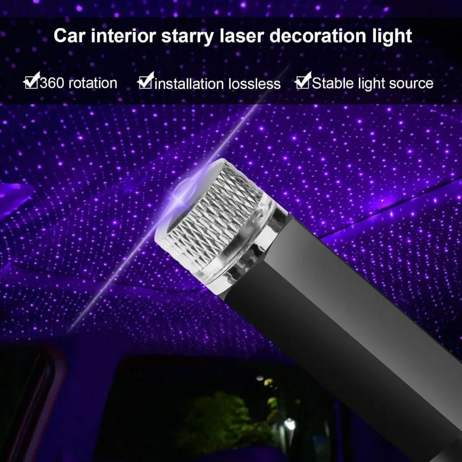 Car Roof Laser Star USB Light - Red Laser β photo 5