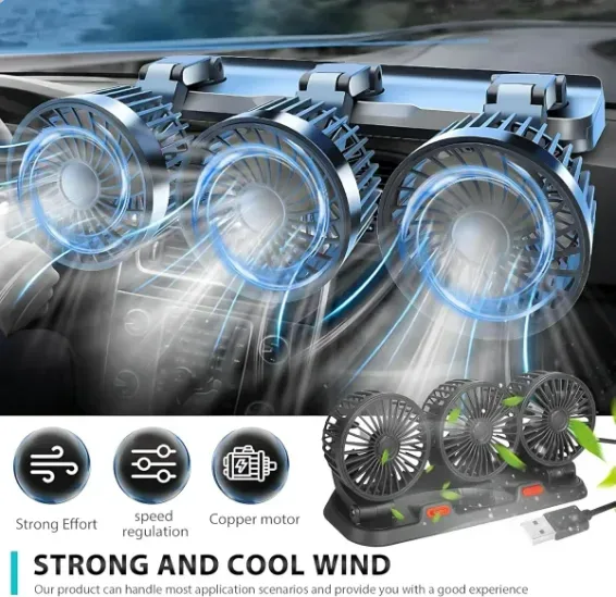 Car Cooling Fan Head for cars Wind Air Circulation Fan - 1 Fan head β photo 3