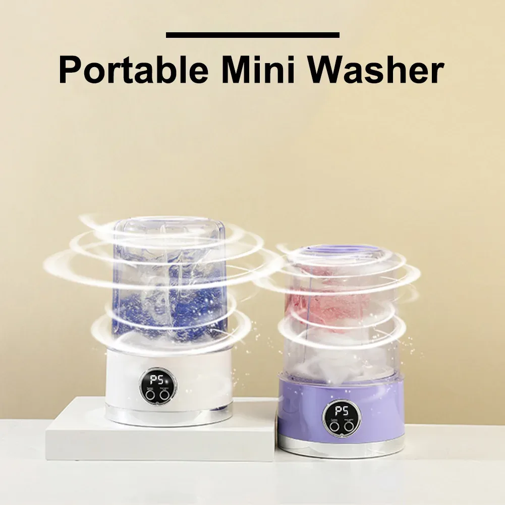 1L Small Washing Machine Rechargeable Washer - Green