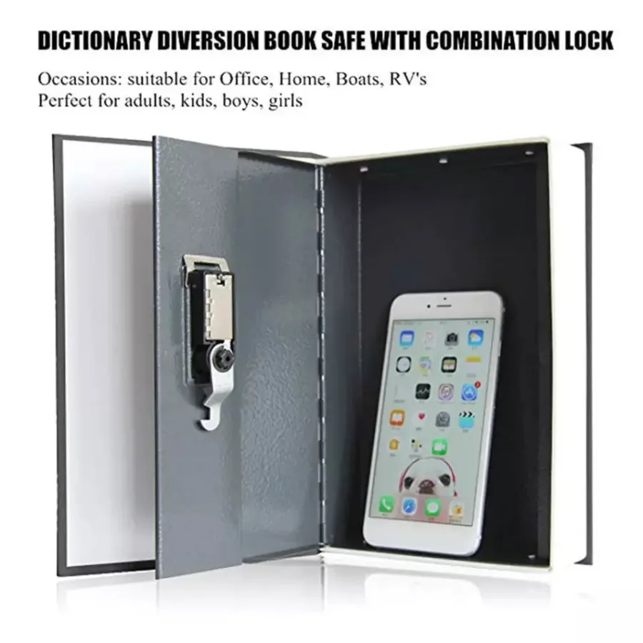Dictionary Book Hidden Money Box - Navy blue Small — photo 2
