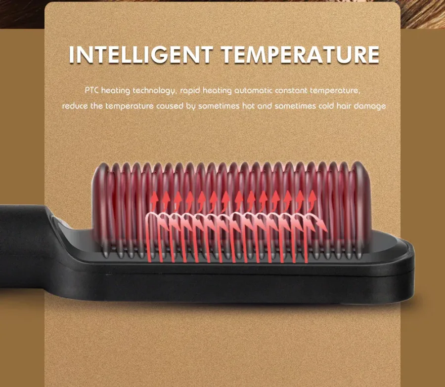 RAF Hair Straightener Brush 45W - white — photo 3
