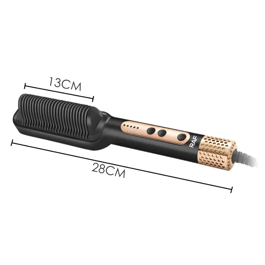 RAF Hair Straightener Brush 45W - white — photo 8