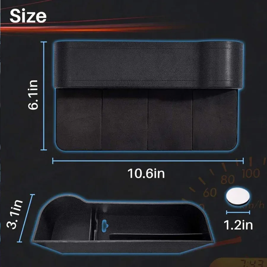 Car Seat Organiser with Cup Holder - Right Side β photo 3