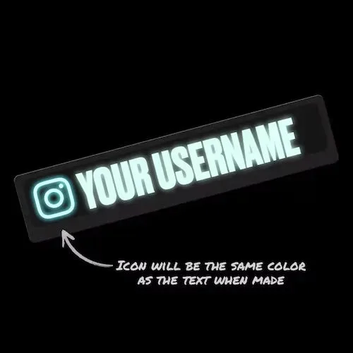 Car Led Panel Wanted Or Instagram Logo - Wanted Led Panel β photo 4