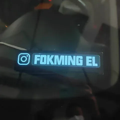 Car Led Panel Wanted Or Instagram Logo - Wanted Led Panel β photo 5