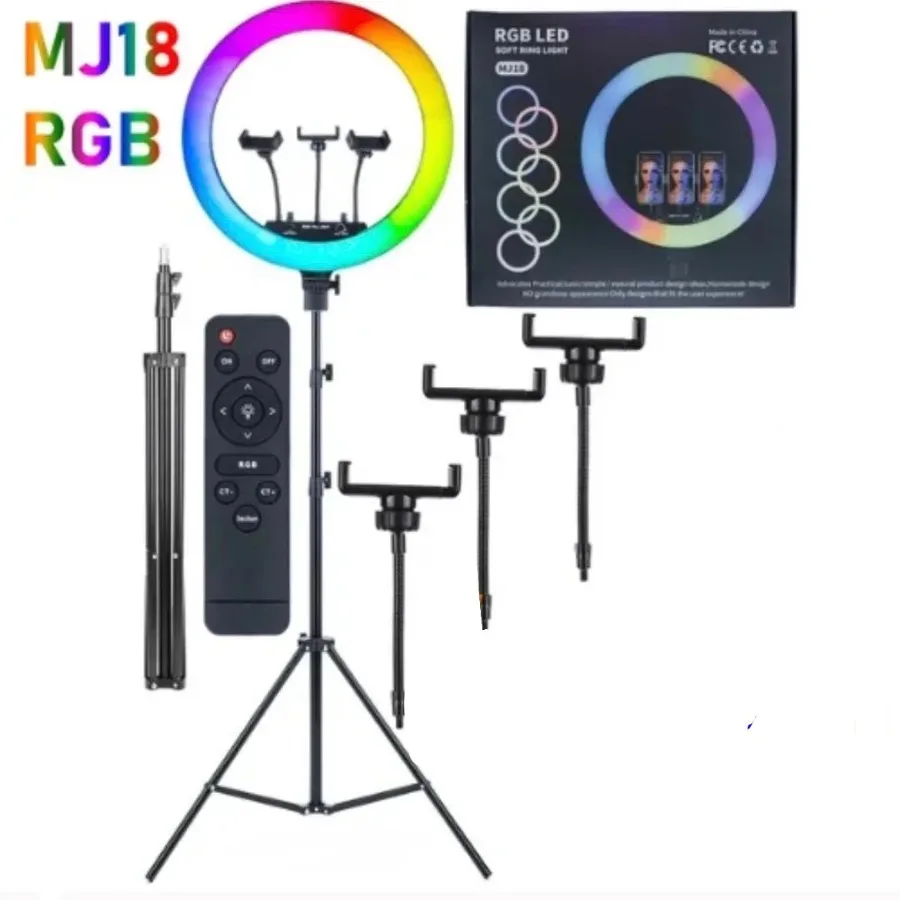 RGB Ring Light With 2.1 Meter Tripod - Rgb Ring Light 26cm With 20 cm Tripod β photo 9