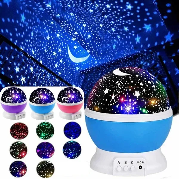 Star Master Dream Rotating Projection Lamp - Pink