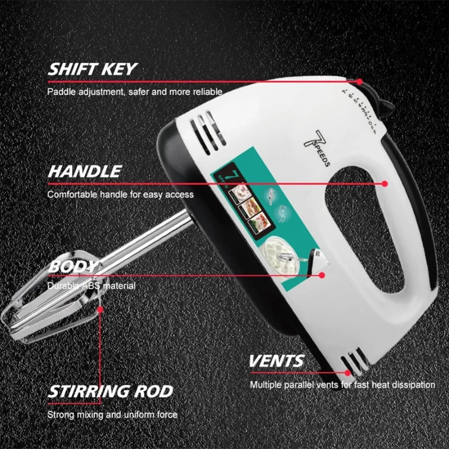 Raf Hand Mixer 260W - Orange — photo 3