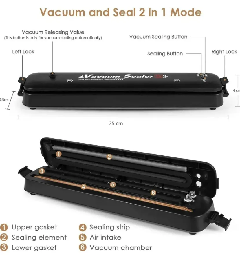 Automatic Vacuum Sealer - Vacuum Sealer no bags β photo 7